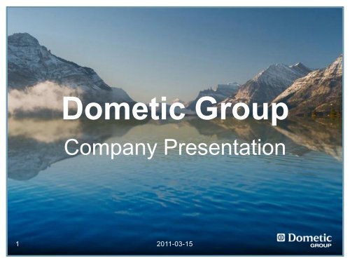 RV OEM Division - Dometic Group