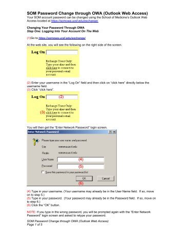 SOM Password Change through OWA (Outlook Web Access)