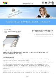 Produktinformation - Kasten für ATIX Dachfensterrollladen
