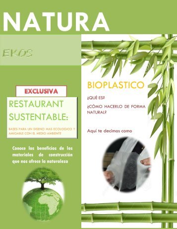 BIOPLASTICO RESTAURANT SUSTENTABLE: