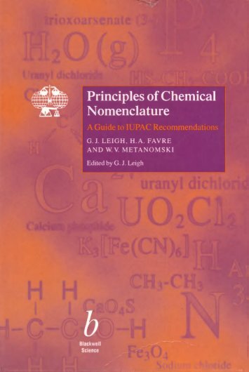 Principles of Chemical Nomenclature