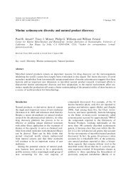 Marine actinomycete diversity and natural product discovery