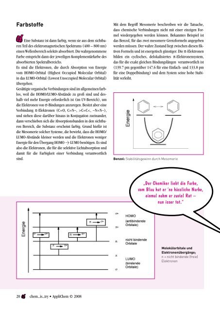 Wissenswertes zum Nachschlagen aus der Chemie und Biologie