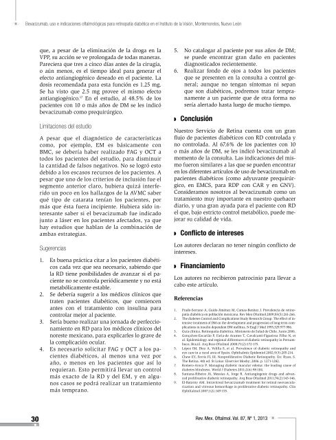 Bevacizumab, uso e indicaciones oftalmológicas para retinopatía ...