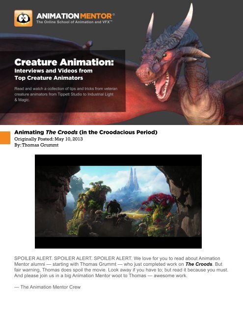 Creature Animation: