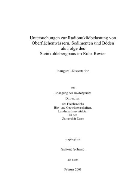 Dissertation Simone Schmid - bei Duepublico