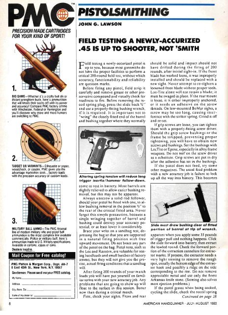 American Handgunner July/August 1982