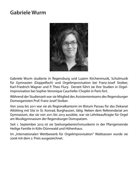 2015-06-03 Programm Orgelsoiree II Gabriele Wurm