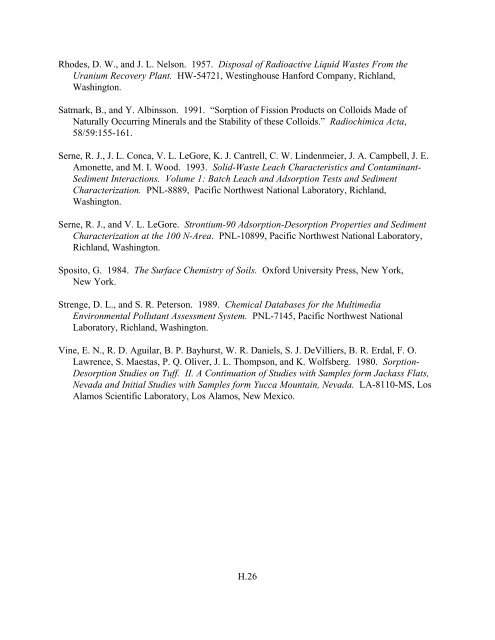 UNDERSTANDING VARIATION IN PARTITION COEFFICIENT, Kd ...