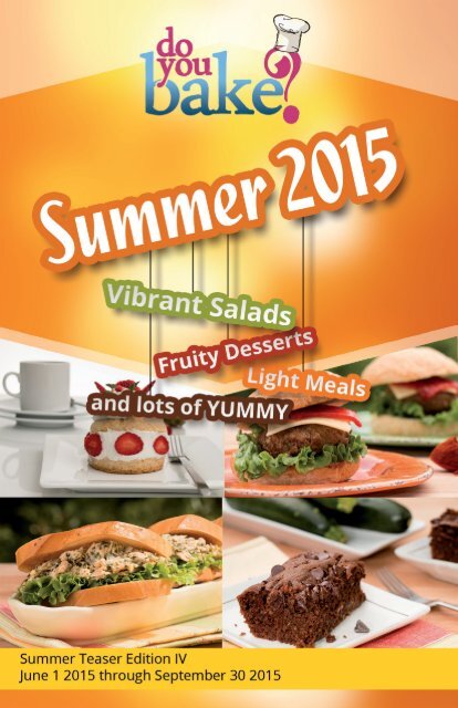 Do You Bake? Summer Products : 2015