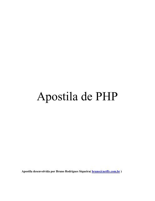 Apostila de PHP