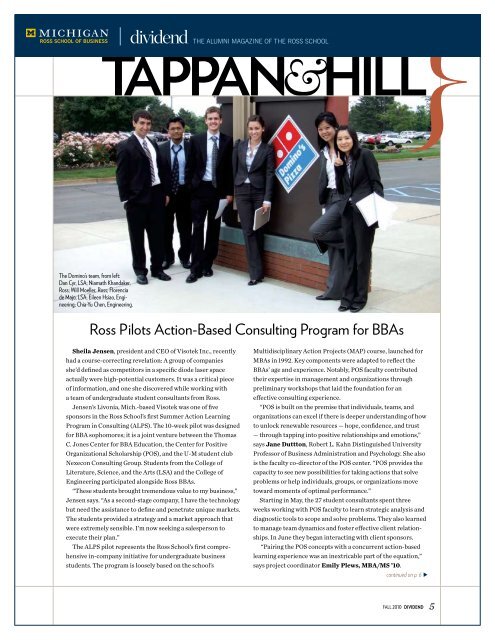 Ross Pilots Action Based Consulting Program for BBAs