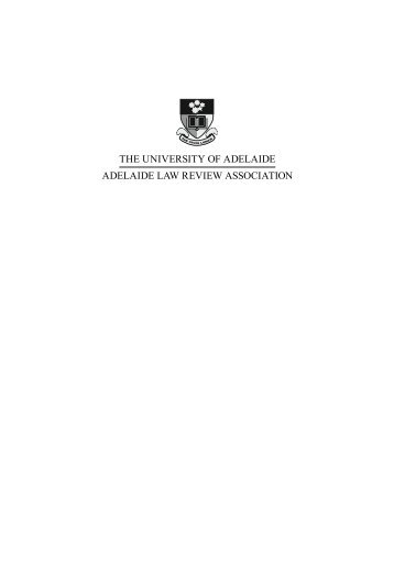Download PDF Version - the Adelaide Law School - University of ...