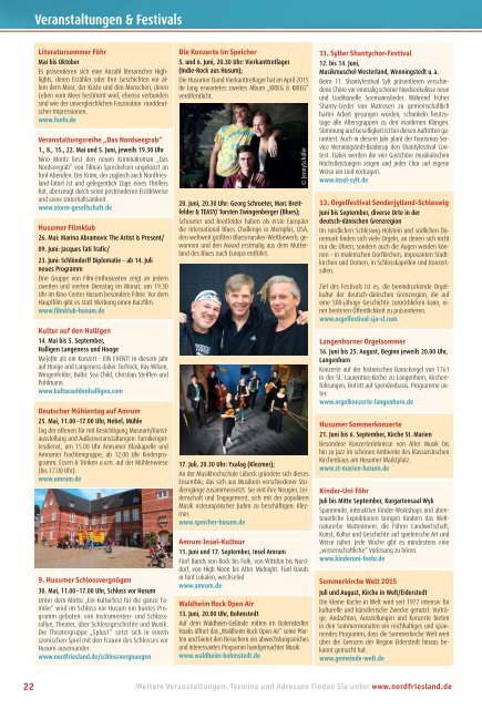 Kulturjournal Nordfriesland 2015