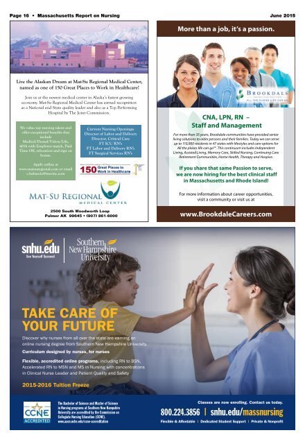 Massachusetts Report on Nursing - June 2015