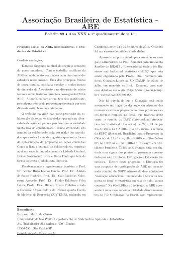 Associação Brasileira de Estatística - ABE