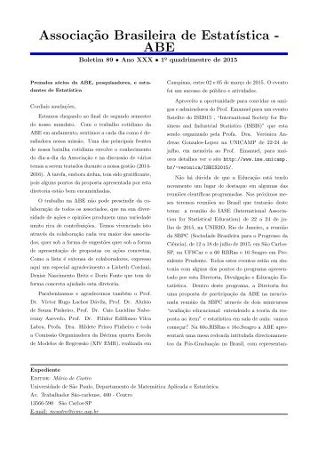 Associação Brasileira de Estatística - ABE