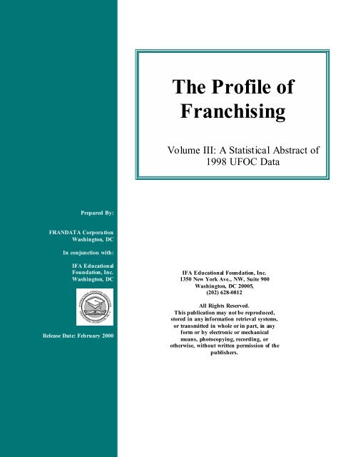 The Profile of Franchising - International Franchise Association