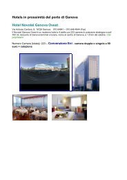 Hotels in prossimitÃ  del porto di Genova Hotel Novotel ... - IAASM