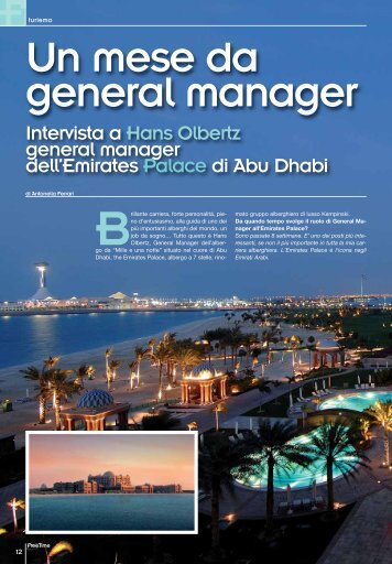 Un mese da general manager One month of