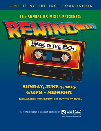 11th Annual Rx Mixer Presents: Rewind Back To The 80s