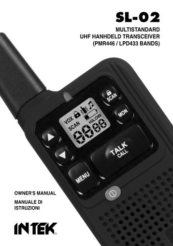 USER MANUAL SL-02 - Intek