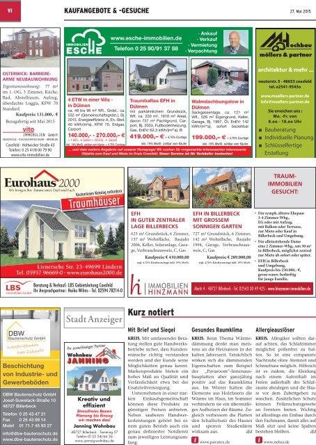 IMMOBILIEN-Magazin Mai 2015