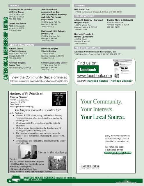 2010 Harwood Heights - Pioneer Press Communities Online