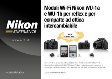 Moduli Wi-Fi Nikon WU-1a e WU-1b per reflex e per ... - Nital.it