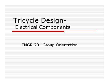 Electric Tricycle Design - The Collaboratory