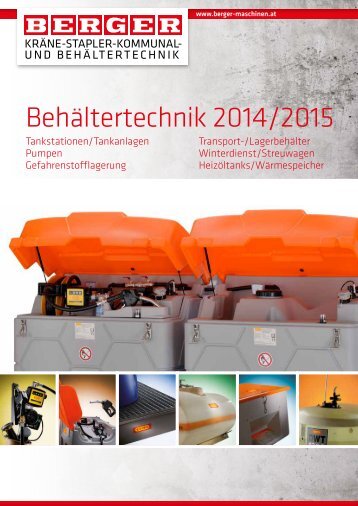 BERGER Behältertechnik 2014/2015
