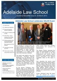 March 2013 newsletter -USE THIS ONE1.pub - the Adelaide Law ...