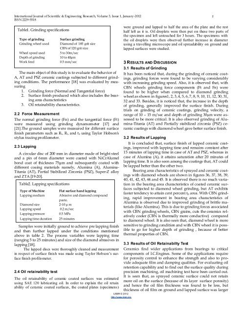 Parametric influence on cutting parameters characteristics in ...