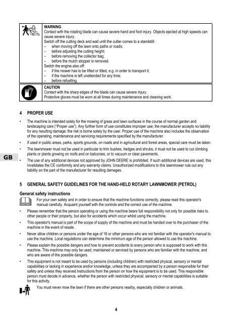 kopie - copia - cópia  - Operator's Manual - John Deere