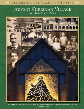 Advent Christian Village 1913-2013 Centennial Book
