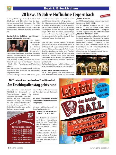 Regionalmagazin Feb. - März 2015