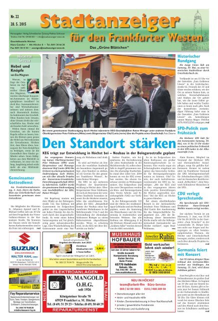 Stadtanzeiger für den Frankfurter Westen