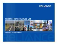 Projects - Reliance Infrastructure