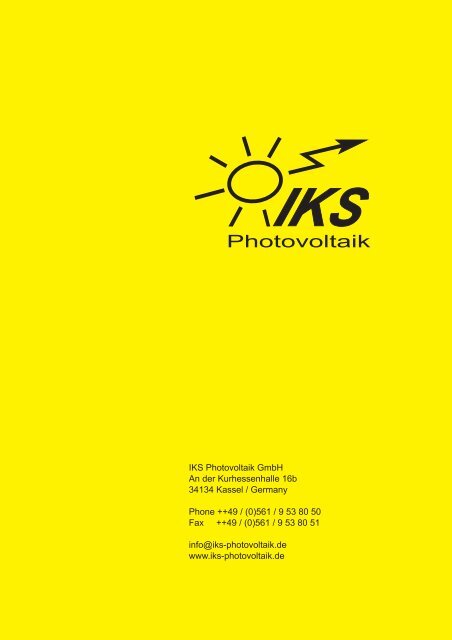 IKS Photovoltaic