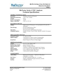 BioTector Series 4 TOC Analyzer Technical Specifications