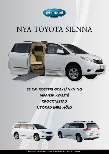 NYA TOYOTA SIENNA - Permobil