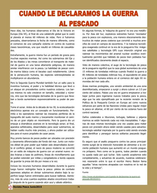 REVISTA PESCA JUNIO 2015