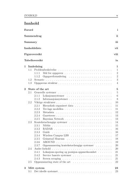 Lokasjons- og kontekstbaserte tjenester - Department of Computer ...