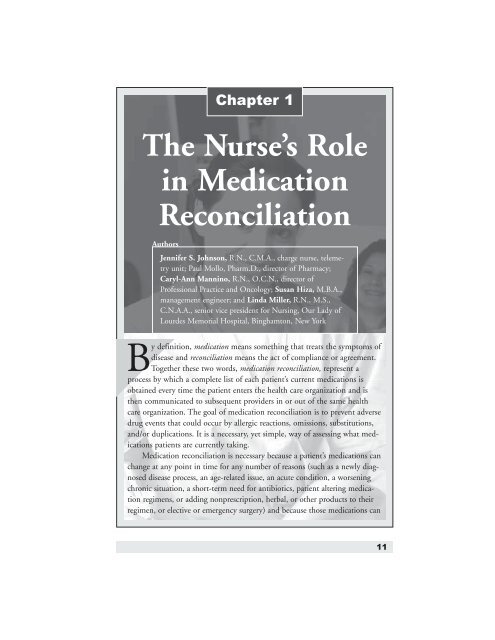 The Nurse's Role in Medication Reconciliation - BC Patient Safety ...