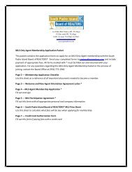 MLS-Only Application - South Padre Island Board of REALTORS