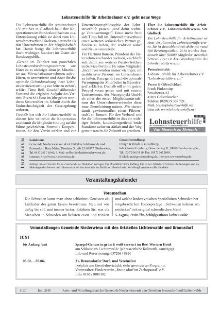 Amts- und Mitteilungsblatt Niederwiesa Juni 2015