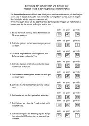 Evaluation Prozent - nibis