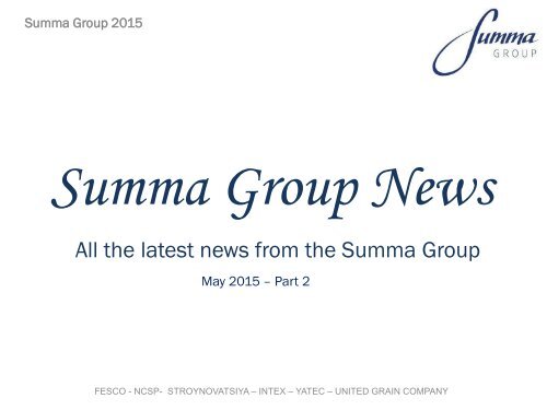 Summa Group News