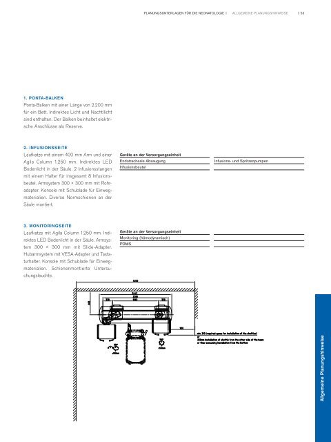 Planungsunterlagen für die Neonatologie