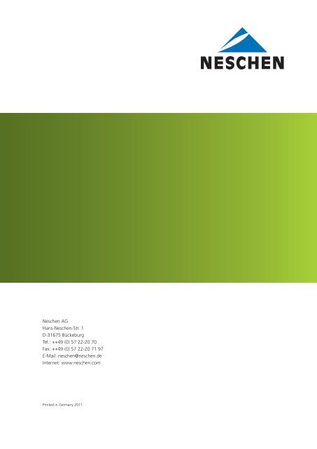 Produktkatalog Documents - Neschen